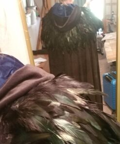 Sowder Rooster Hackle Feather Fringe Trim 5-7" in Width Pack of 5 Yards(Black) black 34 71 f8BQrgL 1