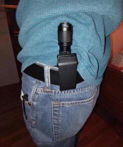 Polyamide Clip-On Kydex Flashlight Holster for Fenix PD35, Olight Baton Pro Warrior Mini, PowerTac M5 E9R, Nitecore P12, ThruNite TN12 57 71 fFShQroL