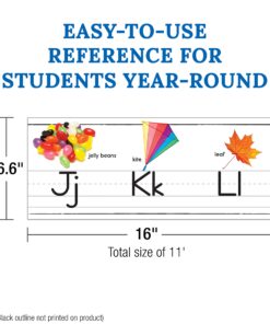 Carson Dellosa 31-Piece Photographic Alphabet Line and Number Line Bulletin Board Set, Alphabet and Number Line for Classroom Wall & Bulletin Board with Word Family Classroom Posters, Classroom Decor Photographic Line 8 71 fHQmeL