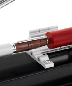 Milescraft 4701 Pen Press – Join Turned Pens & Projects – Advanced, Spring-Loaded Design Holds Workpiece in Place & Adjusts Size Quickly Using Six Quick-Flip Stop Settings. Includes Two Receiving Tips 15 71 fK1Q8 wL