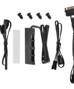 DeepCool Add RGB Cooling Fan 3120mm Cable Controller De-Vibration Rubber Pad Extension Cable (CF 120 3 in 1) CF Series 3*Fan CF120 120mm multi-coloured 13 71 fPsFGfZL 1