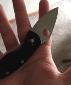 Spyderco Ambitious Value Knife with 2.31" Stainless Steel Blade and Durable Black G-10 Handle - PlainEdge - C148GP 44 71 fULIB RL