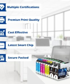 DOUBLE D Upgraded LC20E Compatible Replacement for Brother LC20E LC-20E XXL Ink Cartridges for Brother MFC-J985DW J775DW J5920DW J985DWXL Printer (2BK+2C+2M+2Y) 8 Pack-Updated Version 14 71 foIPFZRL