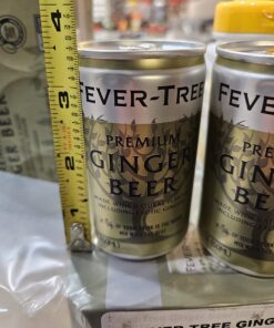 Fever Tree Ginger Beer - Premium Quality Mixer - Refreshing Beverage for Cocktails & Mocktails. Naturally Sourced Ingredients, No Artificial Sweeteners or Colors - 150 ML Cans - Pack of 24 5.07 Fl Oz (Pack of 24) 18 71 gU3cxHuL