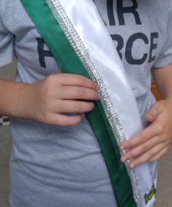 EBOOT 4 Row 10 Yard Acrylic Rhinestone Diamond Ribbon for Wedding Cakes, Birthday Decorations, Baby Shower Events and Arts and Crafts Projects (Silver) Silver 32 71 gUWkeMkL