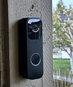 Blink Video Doorbell | Two-way audio, HD video, motion and chime app alerts and Alexa enabled — wired or wire-free (Black) Black Video Doorbell Standalone 44 71 hACOXSKL