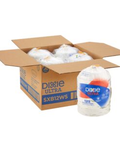 Alternative view of Dixie Ultra 12 oz. Heavy-Weight Paper Bowls by GP PRO (Georgia-Pacific); Pathways; SXB12WS (CASE); 500 Count (125 Bowls Per Pack; 4 Packs Per Case) Pathways Design 500 ct