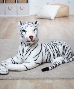 Melissa & Doug Giant Siberian White Tiger - Lifelike Stuffed Animal (over 5 feet long) - Extra Large, Plush Lifesize Tiger For Ages 3+ 23 71 jSVNVUHL 1
