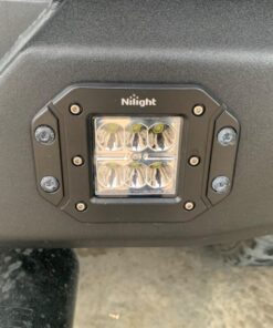 Nilight - NI23C-18W 2PCS 18W Spot LED Work Light Driving Lights Led Light Bar Off Road Led Lights Flush Mount for Jeep Truck Tacoma Bumper ATV UTV,2 Years Warranty 2PCS 18W Spot Flush Mount 37 71 jWrBqCEL