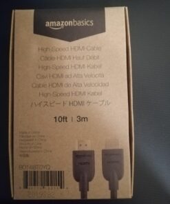 Amazon Basics HDMI Cable, 18Gbps High-Speed, 4K@60Hz, 2160p, Ethernet Ready, 10 Foot, Black 1 10 Feet 35 71 k7n3ynYL