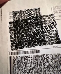 Identity Theft Protection Roller Stamps Wide Kit, Including 6-Pack Refills - Confidential Roller Stamp, Anti Theft, Privacy & Security Stamp, Designed for ID Blackout Security - Classy White Stamp + 6 Refills 35 71 kO0hVNL