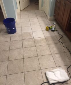 5 Inch Diameter Drill Powered Scrub Brush with Quarter Inch Quick Change Shaft - Drill Brush Attachment Yellow 38 71 ke p0m2L