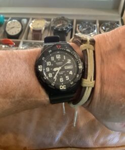 Casio EAW-MRW-200H-1BV Men's MRW200H-1BV Black Resin Dive Watch 28 71 lMQb4HL