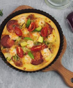 Gutsdoor Tart Pan 10 Inch with Removable Bottom Nonstick Quiche Pan Round Pie Pans for Baking 12 71 ljfv28wL