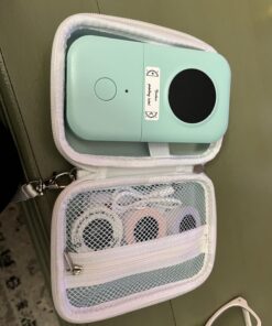 Phomemo D30 Label Maker Machine with Tape, Portable Bluetooth Printer, Small Smart Phone Handheld Sticker Mini Labeler Multiple Templates Font Icon Easy to Use Inkless Rechargeable F Office Home Green 67 71 ltBwXywL