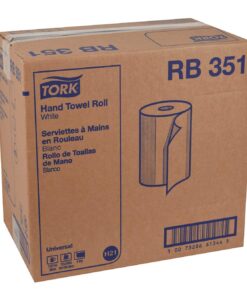 Tork Paper Hand Towel Roll White H21, Universal, 100% Recycled Fiber, 12 Rolls x 350 ft, RB351 350 Foot (Pack of 12) 17 71 mfKpxCPL