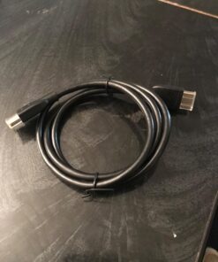 Amazon Basics High-Speed, 4K Ultra HD HDMI 2.0 Cable / Cord, 60 Hz, 2160p, 48 bit, 18 Gbps, 3D, male-to-male, 0.9m (2.9ft) for Laptop 1 Black 3 Feet 60 71 mu6e15SL