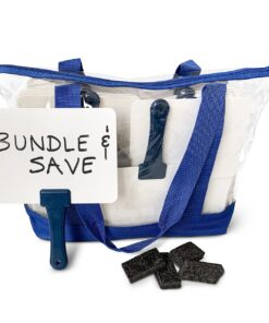 30 Quick Response Whiteboards Combo in a Tote Bag & Mini-erasers, Blue Handles | Super-Sturdy Dry-Erase, Two-Sided Answer Boards, Easy to Hold and Clean (5.9" x 7.75") 11 71 n6XptrL