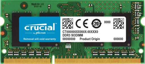 Crucial 16GB Single DDR3L 1600 MT/s (PC3L-12800) 204-Pin SODIMM Memory - CT204864BF160B