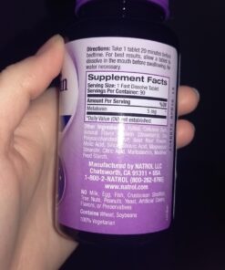 Natrol Melatonin 5mg, Strawberry-Flavored Dietary Supplement for Restful Sleep, 90 Fast-Dissolve Tablets, 90 Day Supply 29 71 ofwrn5L