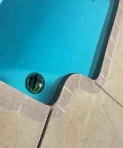 Watermelon Ball The Original Pool Toys for Kids Ages 8-12 - 9 Inch Pool Ball for Teens, Adults, Family - Pool Games, Pool Toys, Fun Swimming Pool Games, Water Football, Tag, Diving and Beach Ball Play 9 inch Ball - Green 26 71 ooIABLqL
