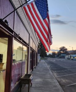 American Flag 3x5-100% Made In USA using Tough, Long Lasting Nylon Built for Outdoor Use, Featuring Embroidered Stars and Sewn Stripes plus Superior Quadruple Stitching on Fly End 3 by 5 Foot 26 71 p7h2Id8L