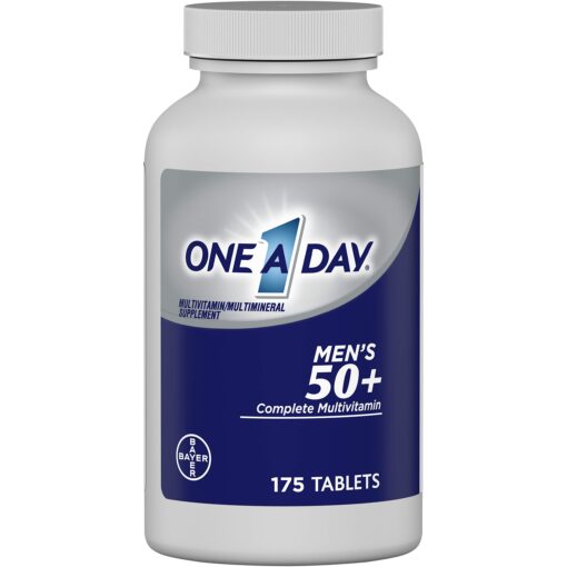 One A Day Menâ€™s 50+ Multivitamins, Supplement with Vitamin A, Vitamin C, Vitamin D, Vitamin E and Zinc for Immune Health Support*, Calcium & more, 175 count