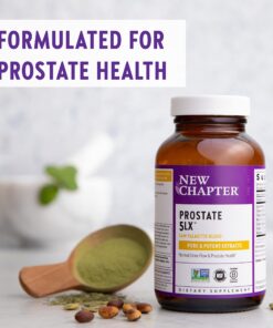 New Chapter Prostate Supplement - Prostate 5LX™ with Clinical Strength Saw Palmetto + Fermented Selenium for Prostate Health - 120 ct Vegetarian Capsule 120 Count (Pack of 1) 10 71 q4wfzM9S