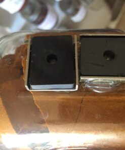 Master Magnetics Ceramic Latch Magnet Assemblies - Rectangular with Center Hole, Zinc Plated, 1" Length, 0.875" Width, 0..25" Height, 7 Pound Pull, Silver, Pack of 20, CA403CNX20 20 71 qrz0aazL