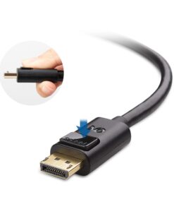 Cable Matters 4K Mini DisplayPort to DisplayPort Cable (DisplayPort to Mini DisplayPort) in Black 15 Feet - 4K 60Hz, 2K 144Hz Monitor Support 10 71 r5aviGxL