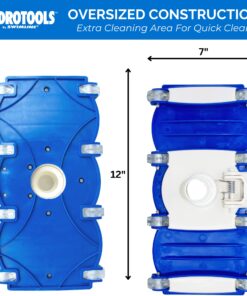 SWIMLINE HYDROTOOLS Manual Vacuum Head Attachment For Inground & Above Ground Pools |Weighted Flexible Swimming Pool Vac Head Rectangle Shape W/ Wheels| Swivel Hose 1-1/4 or 1-1/2’’| Clean 8150 Concrete Vac 23 71 rAhGYUxL