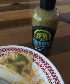 Kumana Avocado Hot Sauce, Jalapeño - Made with Ripe Avocados and Chili Peppers - Perfect Balance of Creamy and Spicy - Adds Delicious Flavor to Any Dish - Perfect for Grilling, Marinating, or Dipping - 13.1 Oz. Bottle 24 71 rDlTJriL