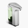 simplehuman 8 oz. Touch-Free Sensor Liquid Soap Pump Dispenser with Soap Sample, Brushed Nickel 8 oz. Battery Operated 7 71 rN1S3qkL