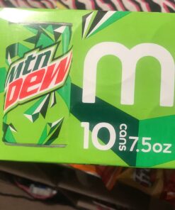 Mountain Dew Soda, Mini Cans, 7.5 Fl Oz (Pack of 10) Mountain Dew Mini Can 7.5 Fl Oz (Pack of 10) 24 71 rSscHk3L