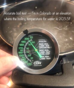 CDN ProAccurate Oven Thermometer, Pack of 1, Black Large Dial-GLOW Meat/Poultry 31 71 s9tYEvbL