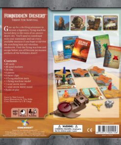 Alternative view of Gamewright Forbidden Desert – The Cooperative Strategy Survival Desert Board Game Multi-colored, 5"