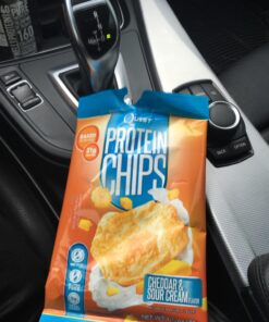 Quest Nutrition Cheddar & Sour Cream Protein Chips, Low Carb, Gluten Free, Potato Free, Baked, Pack of 8 1.7 Ounce (Pack of 8) 37 71 tBCGR3kL