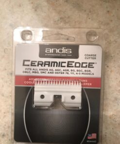 Andis (Pet) 64440 CeramicEdge Ceramic Coarse Pet Replacement Blade Cutter, Size-Coarse ,Silver Coarse Cutter 25 71 tL cYrL