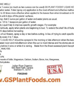 Organic Kelp Fertilizer by GS Plant Foods - Omri Listed(1 Gallon) - Liquid Kelp Concentrate for Gardens, Lawns & Soil Yields 800+ gallons 1 Gallon 27 71 tqWF4IaL 1