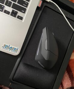 Vassink Ergonomic Mouse, Rechargeable Wireless Mouse, 2.4GHz Rechargeable Wireless Vertical Optical Mice with USB Receiver, 6 Buttons, 800/1200/1600 DPI, for Laptop, PC, Computer Black 34 71 uJvKyEL