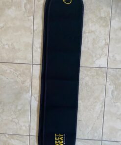 Sweet Sweat Waist Trimmer for Women and Men - Sweat Band Waist Trainer for High-Intensity Training & Workouts, 5 Sizes Medium Black/Yellow 34 71 ubGhXu8L