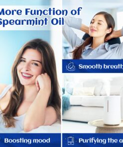 HIQILI Spearmint Essential Oil,100% Pure Natural - for Diffuser,Candle Making DIY - 3.38 Fl Oz. 3.38 Fl Oz (Pack of 1) 11 71 ueOxMeJL