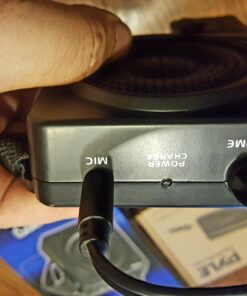 PYLE-PRO Portable PA Speaker Voice Amplifier - Built-in Rechargeable Battery w/ Headset Microphone Hands-free Waist-Band Strap & Aux 3.5mm Jack for External Audio Stream Devices - Pyle PWMA50B , Black 31 71 v7KXETML