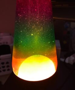 Lava Lite 2142 Colormax, White Wax, Clear Liquid, Tri-Colored Globe and Paintball Decal Base Abstract 27 71 vKyr18yL