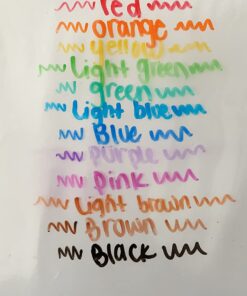 Dry Erase Markers for Whiteboard – Ultra Fine Tip White Board Markers – Dual Tip, Pastel Colors - Fine Point Erasable Markers - 12 Set 31 71 w7DwtqL