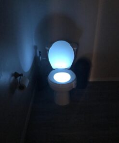 RainBowl Toilet Bowl Night Light with Motion Sensor - Funny Mens Stocking Stuffers 2023 - Unique Cool Gadget - Gag Christmas Gift for Dad, Boyfriend, Husband - White Elephant Gifts Idea, Secret Santa 50 71 wBcLU99L