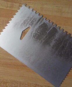 Ateco Decorating Comb & Icing Smoother, 4 Sided Baking Supplies, 6 x 3.75, Silver 4 Sided Decorating Comb 26 71 woLnH9zL