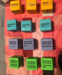 hand2mind Ten Frame Dice, Large Foam Dice for Classroom, Subitizing Dice, Math Manipulatives for Elementary School, Counting Toys for Toddlers, Educational Toys for Preschool Children (Set of 12) 36 71 wzpvD8uL