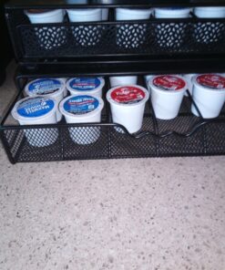 DecoBrothers K-Cup Holder Drawer for 36 Coffee Pods Storage, Black Metal 32 71 x1L15WqL
