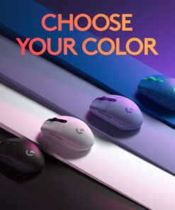 Logitech G305 LIGHTSPEED Wireless Gaming Mouse, Hero 12K Sensor, 12,000 DPI, Lightweight, 6 Programmable Buttons, 250h Battery Life, On-Board Memory, PC/Mac - Black 32 71 x1Vv39kL